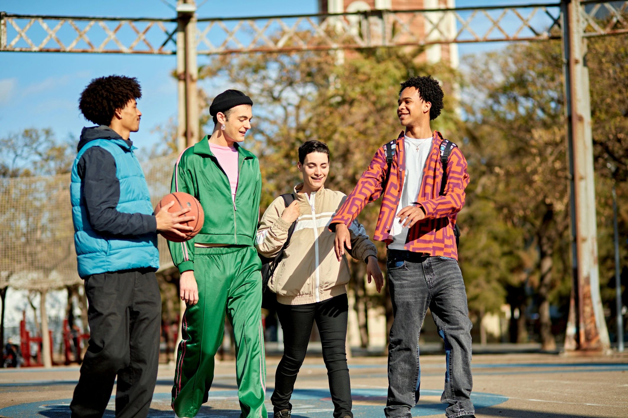 Adults enjoying a supportive community activity together